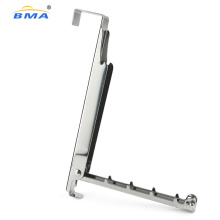 Bma Stainless Steel Adjustable Folding Over The Door Hook Organizer